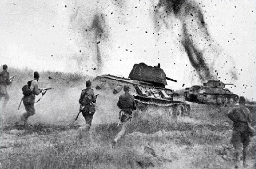 Танковое сражение, 1943.
